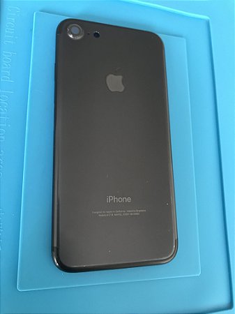 Carcaça Chassi Iphone 7 Preta Original Apple com detalhe