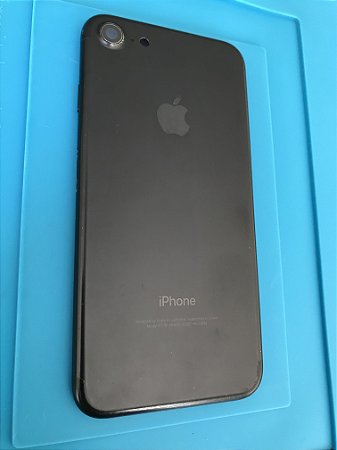 Carcaça Chassi Iphone 7 Preta Original Apple com detalhes