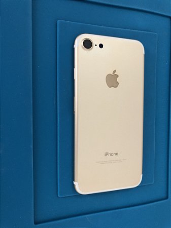 Carcaça Chassi Iphone 7 Dourado Original Apple com detalhes