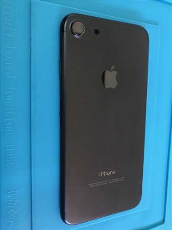 Carcaça Chassi Iphone 7  Preta Fosco Original Apple