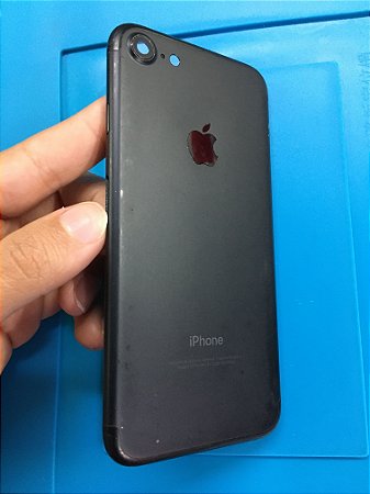 Carcaça Chassi Iphone 7  Preta Fosco marcas