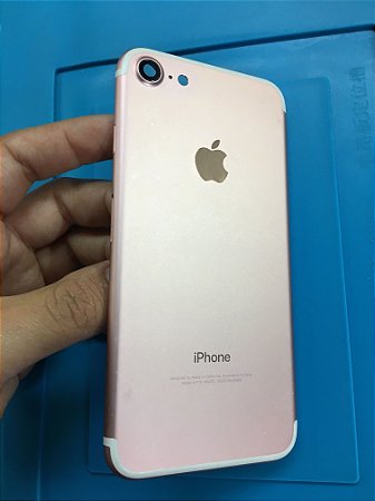 Carcaça Chassi Iphone 7 Rose Original Apple
