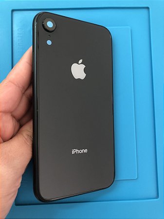 Carcaça Iphone XR Preto Chassi Original Apple