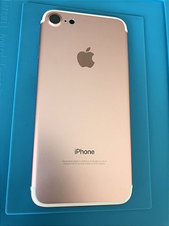 Carcaça Chassi Iphone 7 Rose Original Apple com detalhes