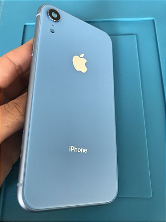 Carcaça Iphone XR  Azul Original Apple Chassi