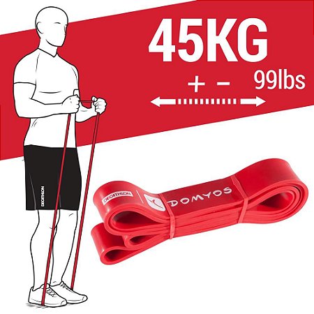 SUPER BAND 45KG ELÁSTICO PARA EXERCÍCIO FUNCIONAL E ALONGAMENTO