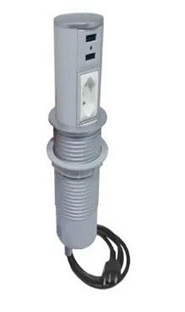 CX DE MESA PRATIK 128 SOBRE R10 3BL-CINZA 3BL ELET