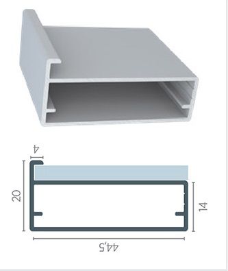 PERFIL RM-060 PORTA INOX POLIDO 6MTS ( APENAS RETIRADA )