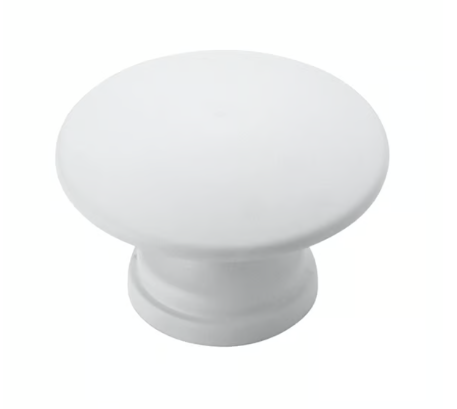 PUXADOR PONTO 34MM ZAMAC BRANCO