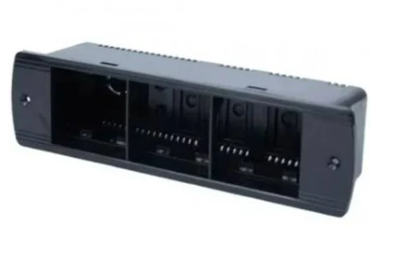 REGUA S210MM 6BL - S/BLOCOS - PRETO