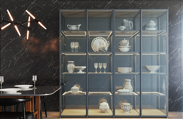 CRISTALEIRA ILUMINADA