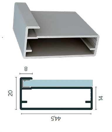 PERFIL RM-059 DOURADO FOSCO 3MTS ROMETAL