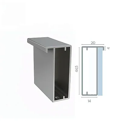 PERFIL RM-060 TITANIO FOSCO 3MTS ROMETAL