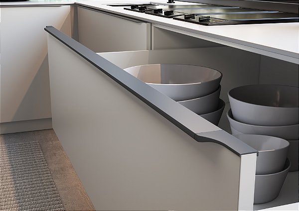 PERFIL RM-183 FACETATO TITANIO FOSCO 3MTS ROMETAL