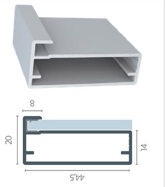 PERFIL RM-059 PORTA FOSCO 6MTS ( APENAS RETIRADA )