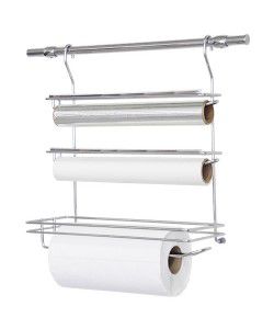 PORTA ROLO TRIPLO SERR CR P/BARRA 330X385X170MM