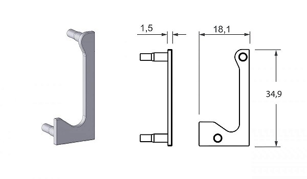 PONTEIRA 14 3177T 18MM FOSCO PAR