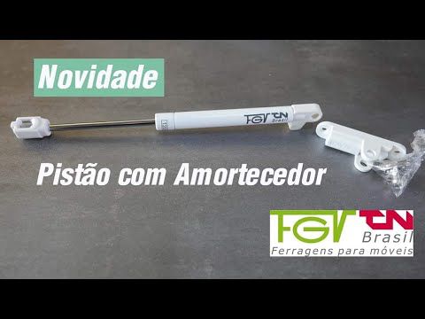 PISTAO A GÁS FGVTN.100N BRANCO C/AMORT