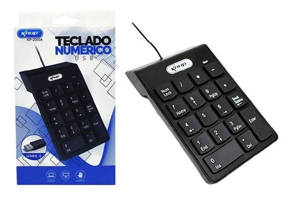 TECLADO NUMÉRICO COM FIO  KP-2003A