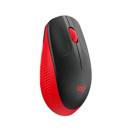 Mouse Optico M190 Preto/vermelho Usb Logitech