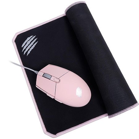 KIT MOUSE GAMER ROSA+MOUSE PAD OEX GAME MC104 COMBO ARYA