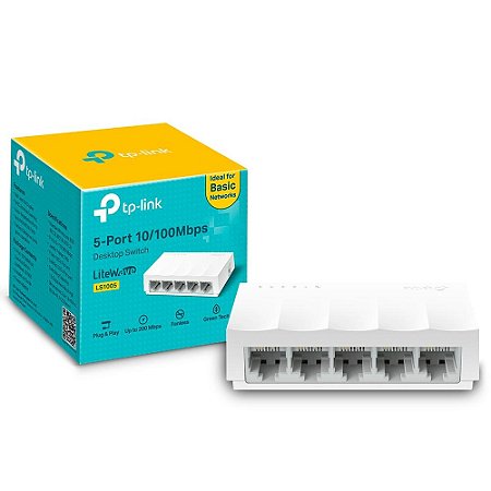 Switch 5 Portas 10/100Mbps TP-LINK TL-SF1005P