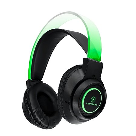FONE DE OUVIDO BLUETOOTH LUZ RGB SUPORTA  CARTAO DE MEMORIA KAPBOM KA-755