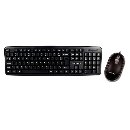 Kit Teclado e Mouse com Fio Hoopson