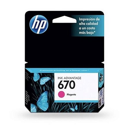 Cartucho HP 670 Magenta 4ML