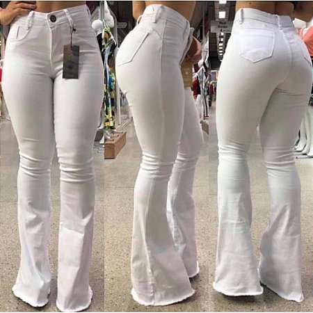 Calça Flare Branca