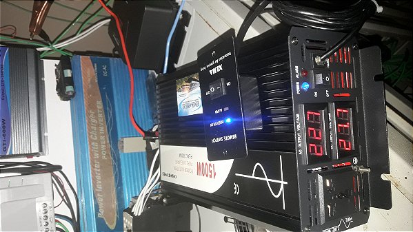 Inversor Swipower off grid 1500w 24v dc para 220v ac onda senoidal pura 60hz   já atualizado com wattimetro