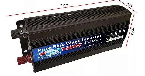 Inversor Onda Pura Off Grid 300 Watts 12V 220V