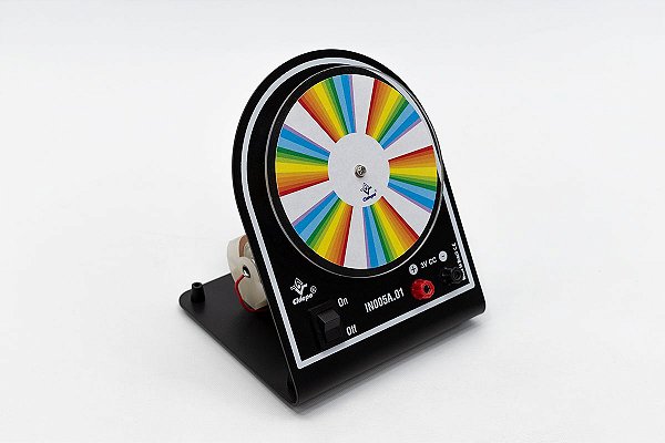 DISCO DE NEWTON COM MOTOR ELÉTRICO E SUPORTE PARA PILHAS - SCN-F004D