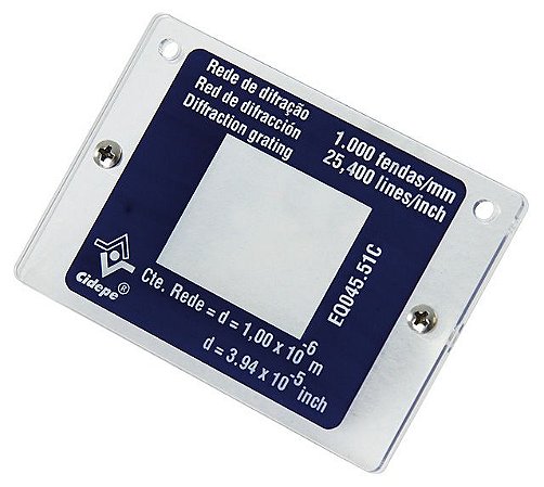 REDE DE DIFRAÇÃO, 1000 fendas/mm - EQ045-51C