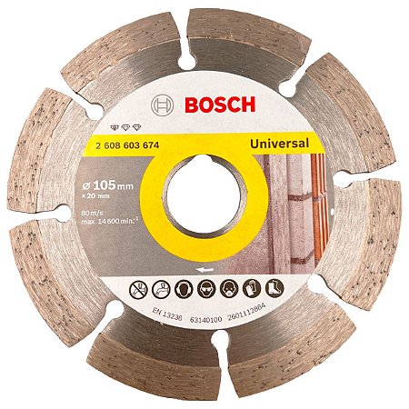 DISCO DIAMANTADO STANDARD SEGMENTADO 105MM BOSCH