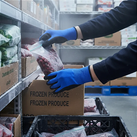 Luva Super Safety Ice em Poliamida com Isolamento em Lã para Baixa Temperatura CA 43440