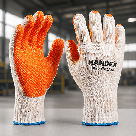 LUVA DE SEGURANÇA HANDEX HAND VULCANO LARANJA C.A 41666 - ARMAZEM