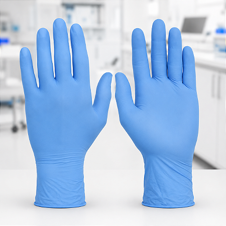 LUVA NITRILICA MEDIX AZUL 100UN CA 44951