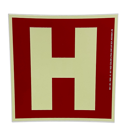 PLACA HIDRANTE 20 X 20 CM - FOTOLUMINESCENTE ANTICHAMA