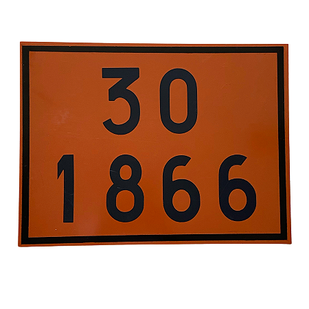 PLACA NUMEROLOGIA 30x40 E GAS INFLAMÁVEL 30x30