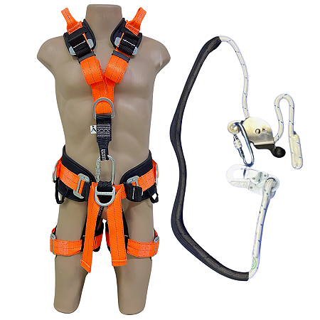 Cinto Paraquedista 7 Argolas em Y Com Talabarte Corda Facintos CA 39134