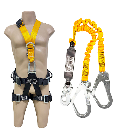 Kit Cinto Paraquedista Em Y 7033 GRE AC Com Talabarte Elastico Athenas CA 39538