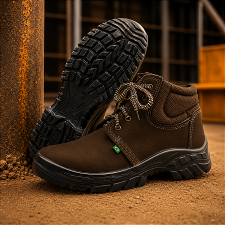BOTA PVC SEGURANÇA ECOSAFETY NOBUK CAFE PS-139 CA 40677