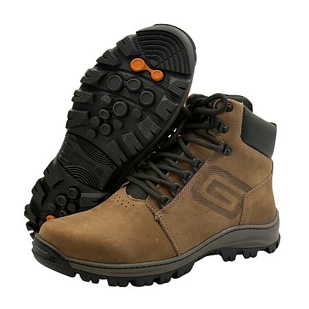 Botina Gogowear Nobuck Marrom Cravo CA 43770