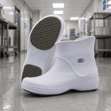 Bota de EVA Cano Curto 15cm Térmica com Solado Antiderrapante Branca BB85 - Soft Works CA - 37390