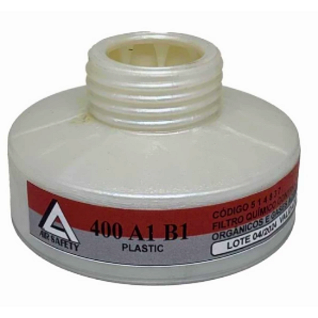 FILTRO QUIMICO 400 A1B1 VO+GA P/ MASCARA AIR SAFETY