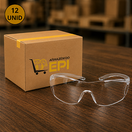 Caixa Com 12 Oculos de Proteção SS1 incolor Super Safety CA 30013
