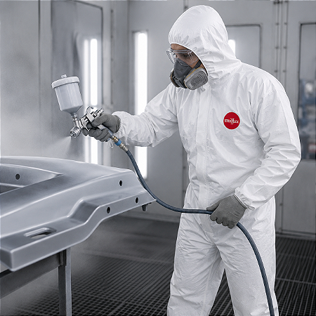 Macacão Descartável Impermeável Química Epi Pintura C.A 39707