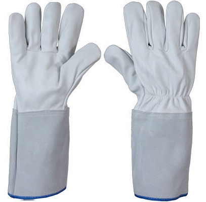 Luva De Vaqueta Punho 20 Petroleira Raspa Segurança Solda Tig C.A 19618 - Mik