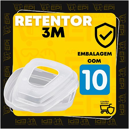 Kit 10 Retentores 3m 501 Para Respirador 6200